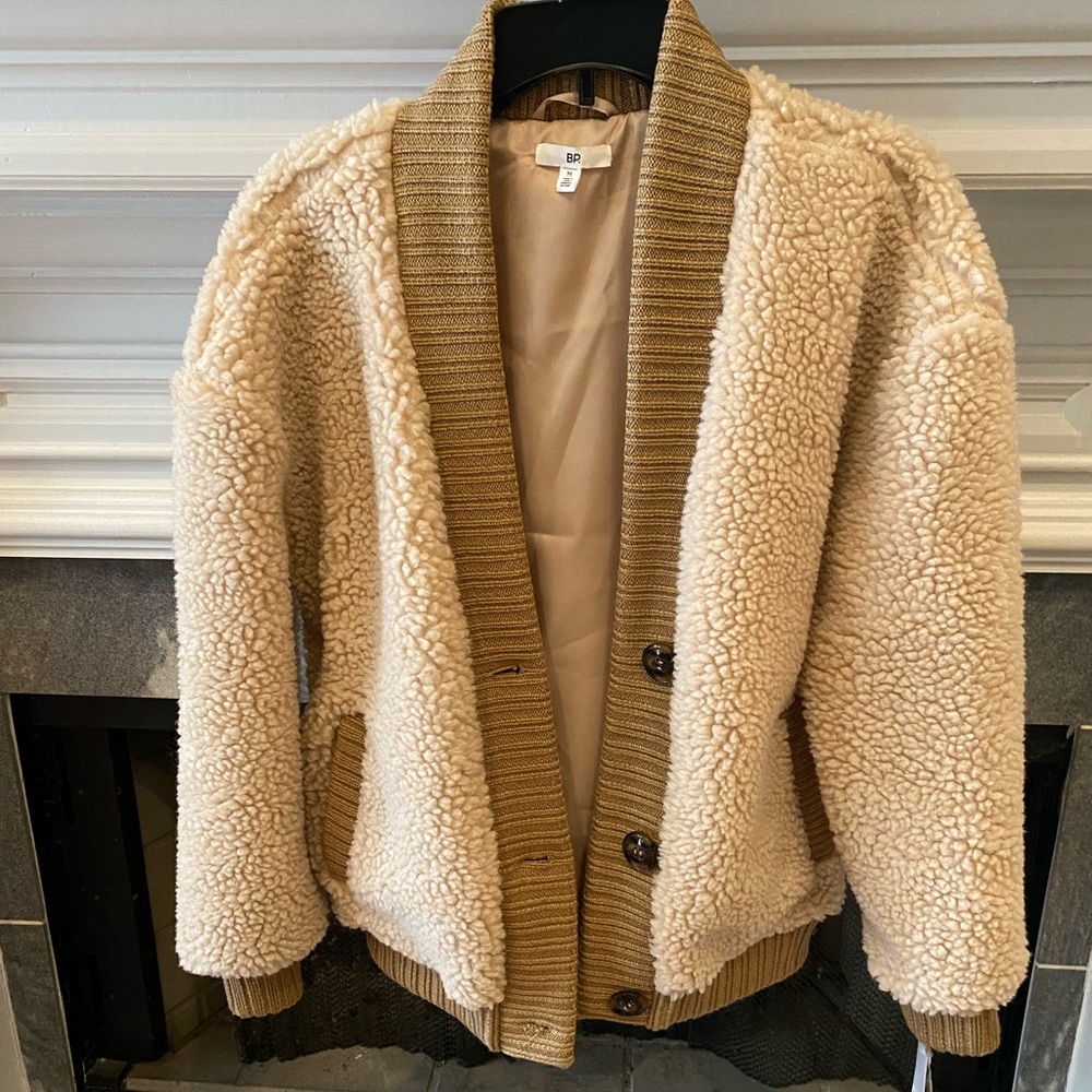 BP. Tan Lion Cardigan Coat